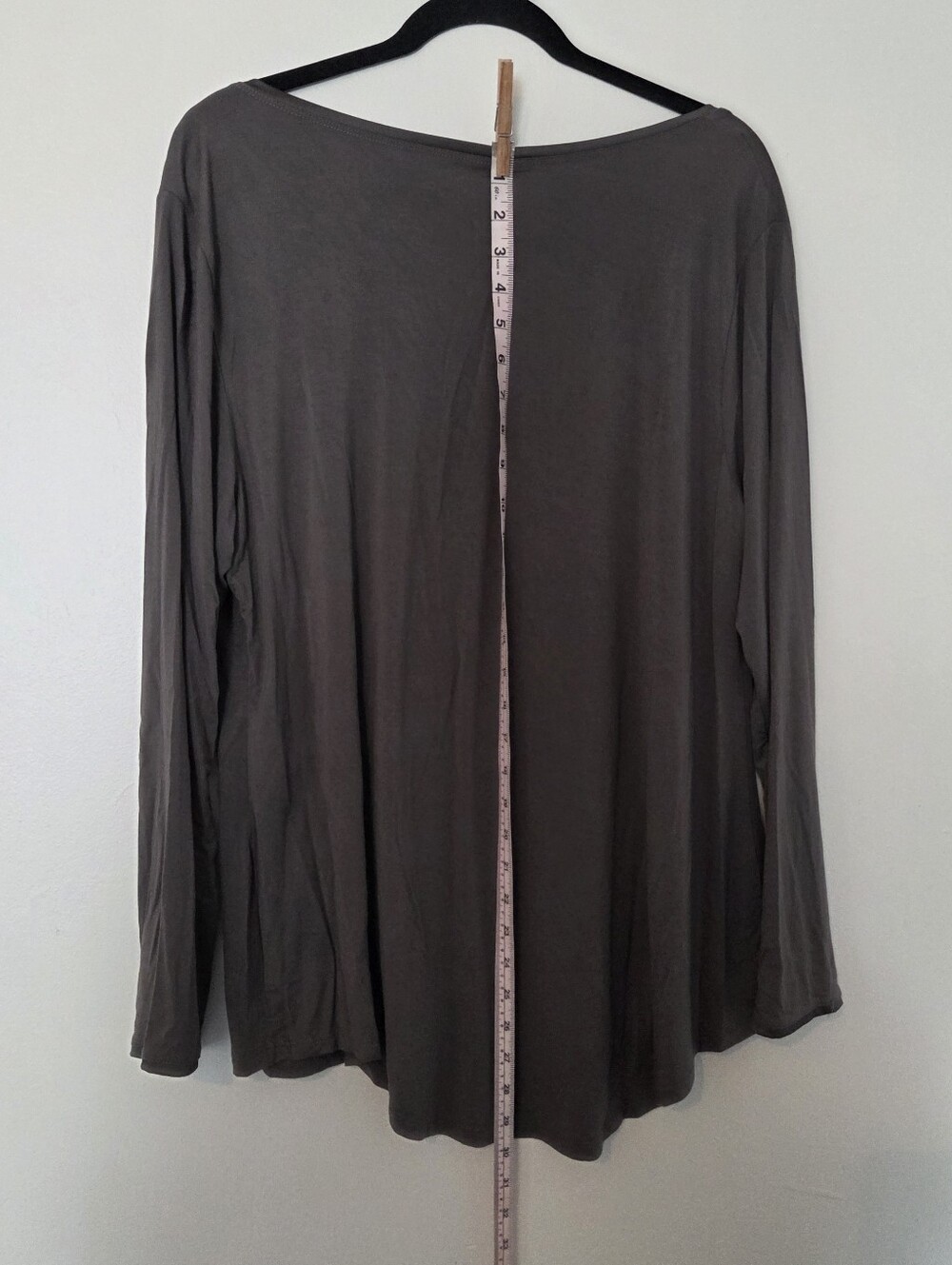 Face Plant Dreams Women's Gray Long-Sleeve Scoop Neck Top XL - Picture 2 of 8